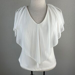 NWT JW White Tank Top Style Blouse Size M